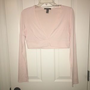 F21, light pink crop top! Size large.